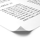 25テーブル座席表あなたの座席書見つける ポスター (角)