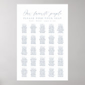 25テーブル私たちお気に入りのの人の座席表 ポスター (正面)