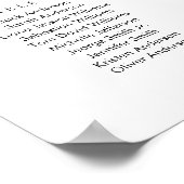 25テーブル私たちお気に入りのの人の座席表 ポスター (角)