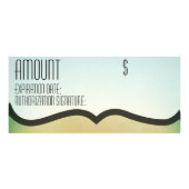 25パックビジネスギフト証明書ビーチサンセットPal ラックカード (裏面)