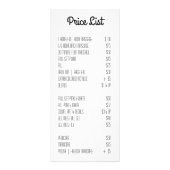 25パックビジネス価格リスト日当たりの良いモーニングファームCou ラックカード (裏面)