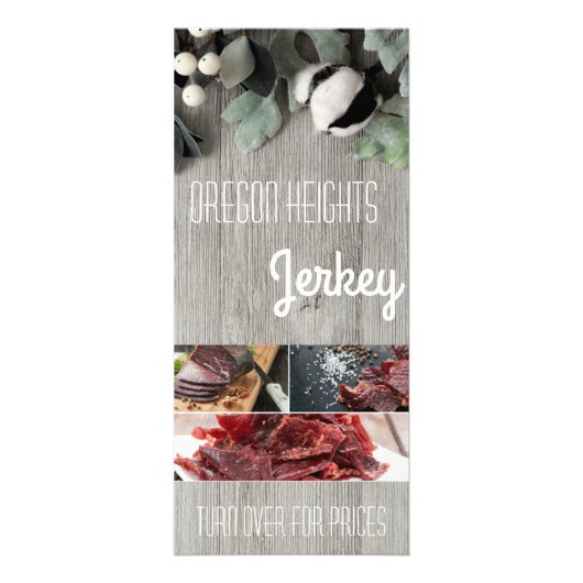 25パックビジネス価格リスト綿の植物の果実b ラックカード (正面)