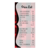 25パックビジネス価格リストCowboy Boots Barn Wood ラックカード (裏面)