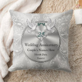 25パーソナライズされた周年結婚プレゼント クッション (ブランケット)