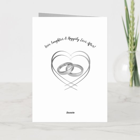 25パーソナライズされた周年記念フローラとシルバー 箔グリーティングカード (裏面)