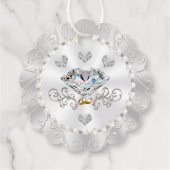 25パーソナライズされた周年記念結婚アイディア フェイバータグ (裏面)