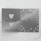 25パーソナライズされた周年記念結婚カードの夫 カード (内部)