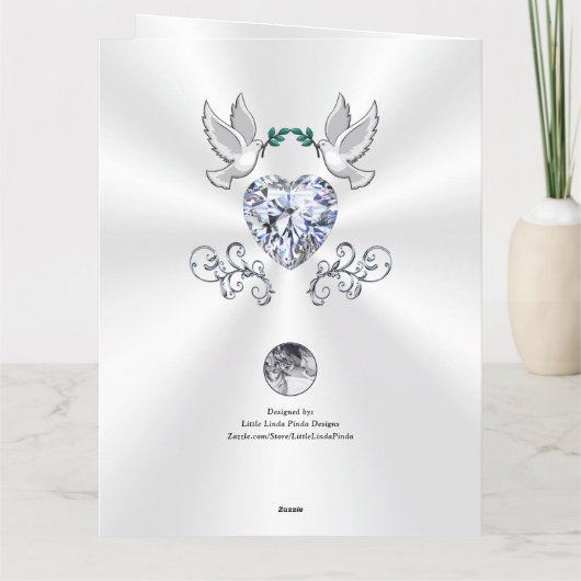 25パーソナライズされた周年記念結婚カード サンキューカード (裏面)