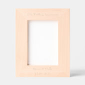 25パーソナライズされた周年記念結婚写真枠 レーザー彫刻フレーム (正面)