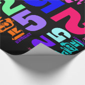 25パーソナライズされた誕生日ラッポップ・アートのピング紙 ラッピングペーパー (角)