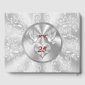 25パーソナライズされたth結婚周年記念ゲストブック ゲストブック (裏面)