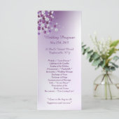 25パープルホワイトダイヤモンド結婚式 プログラム (スタンド正面)