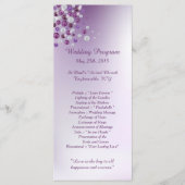 25パープルホワイトダイヤモンド結婚式 プログラム (正面)