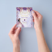 25パープル金ゴールドスパークルキンセアニェラドレスフローラ チラシ (手)