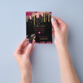 25ピンク金ゴールドスパークルキンセアニェラドレスフローラ チラシ (手)