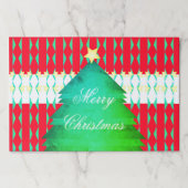 25ピースクリスマステーブルデコール紙ランチョンマット ペーパーパッド (正面)