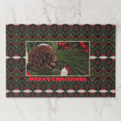 25ピースクリスマステーブル紙プレースマット ペーパーパッド (正面)