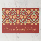 25ピースティアウェイ紙ランチョンマット ペーパーパッド (正面)