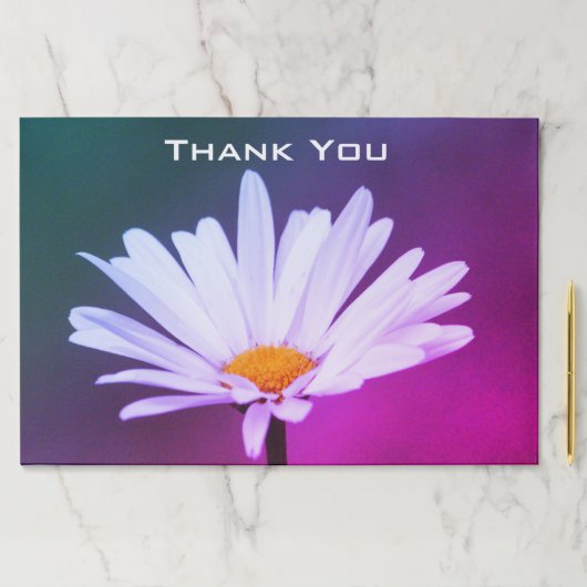 25ピースデイジーデザインありがとうランチョンマット ペーパーパッド (インサイチュ)