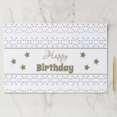 25ピースハッピーバースデー紙ランチョンマット星 ペーパーパッド (インサイチュ)