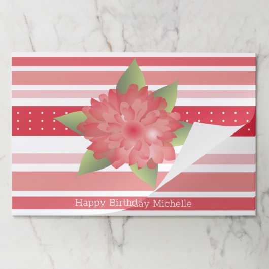 25ピース紙ランチョンマット ペーパーパッド (折り畳み)