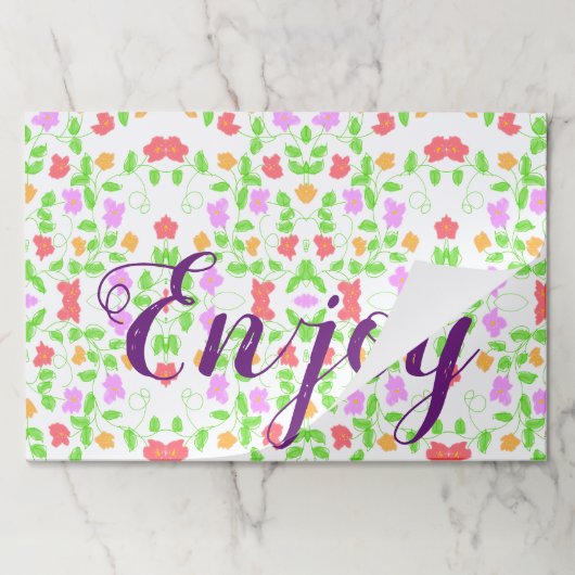 25ピース紙ランチョンマット ペーパーパッド (折り畳み)