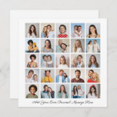 25フォトコラージュ自分のグリーティングカードを追加 (正面/裏面)