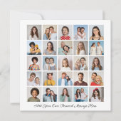 25フォトコラージュ自分のグリーティングカードを追加 (正面)