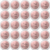 25ブラック&バラ金ゴールドサークルスパイス シール (正面)