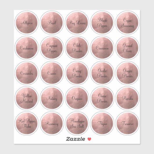 25ブラック&バラ金ゴールドサークルスパイス シール (シート)