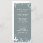 25ブルーバタフライフローラ結婚式 プログラム (正面/裏面)