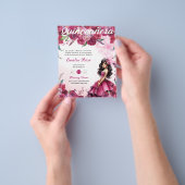 25マゼンタピンクキンセアニェラドレスフローラ紙 チラシ (手)