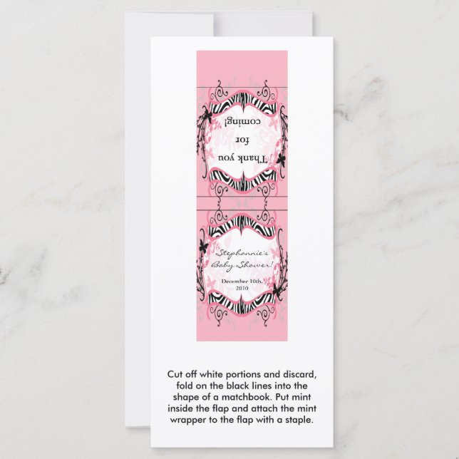 25ミントマッチブッガーリークバタフライゼブラプリント (正面)