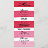 25メニューカーグラデーションドストライプピンク線フェードウォーター メニュー (正面)