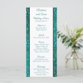 25メニューカードアラビアティール（緑がかった色） メニュー (スタンド正面)