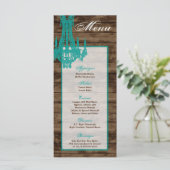 25メニューカードウェスタンカントリー素朴シャンデリア メニュー (スタンド正面)