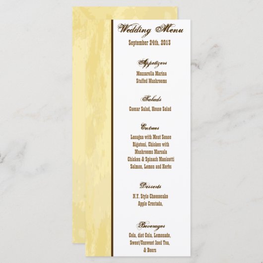 25メニューカードカウボーイロデオステアスカルタンカントリー メニュー (正面/裏面)