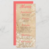 25メニューカードカントリーレースビクトリアンヴィンテージジュエル メニュー (正面/裏面)