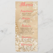 25メニューカードカントリーレースビクトリアンヴィンテージジュエル メニュー (正面)