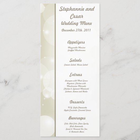 25メニューカードクリスマススター メニュー (正面)