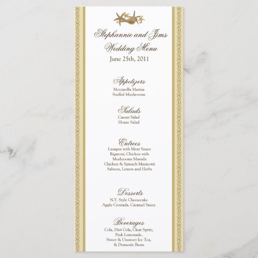 25メニューカードサンディビーチ メニュー (正面)