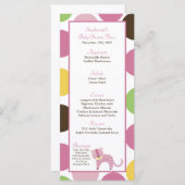 25メニューカードジャングルクイーンタイガーサファリ動物園 メニュー (正面/裏面)