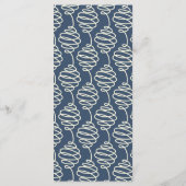 25メニューカードネイビー航海のノットいかりブルーレッド メニュー (裏面)