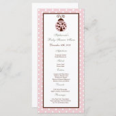 25メニューカードピンクレディバグ メニュー (正面/裏面)