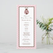 25メニューカードピンクレディバグ メニュー (スタンド正面)