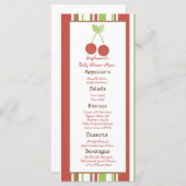 25メニューカードファームバーンアニマルズさくらんぼ メニュー (正面/裏面)