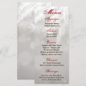 25メニューカードホワイトパインツリーニードル メニュー (正面/裏面)