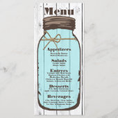 25メニューカードメイスンジャールウッドカントリー素朴 メニュー (正面)