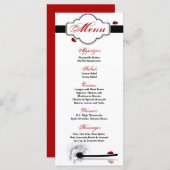 25メニューカードレディーバグDandilion花虫 メニュー (正面/裏面)