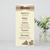 25メニューカードヴィンテージカントリーバーンファームサイロ メニュー (スタンド正面)